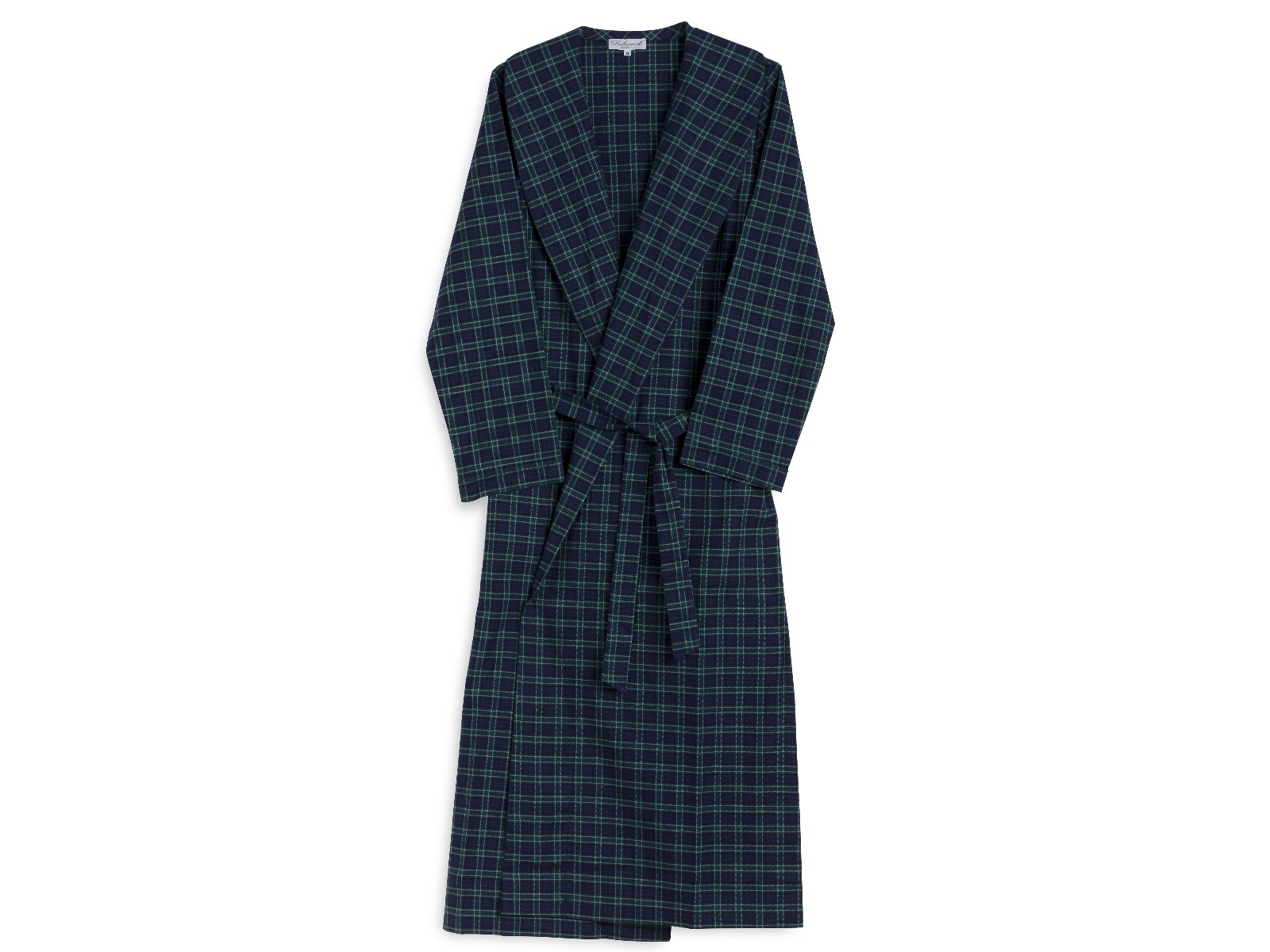 Siebaneck, i pigiami artigianali italiani: - donna - mod.11 Bis donna scozzese blu e verde 