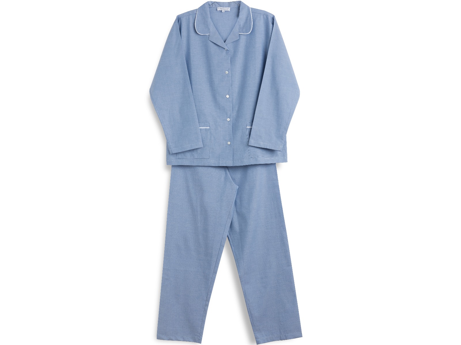 Siebaneck, i pigiami artigianali italiani: - Donna - mod. 1 bis Donna azzurro jeans 