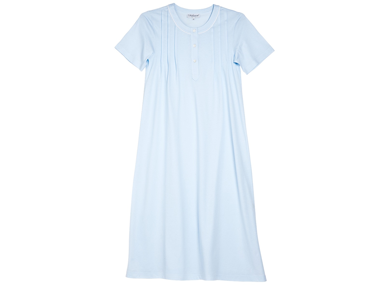 Siebaneck, i pigiami artigianali italiani: - Donna - mod. 5 DONNA azzurro