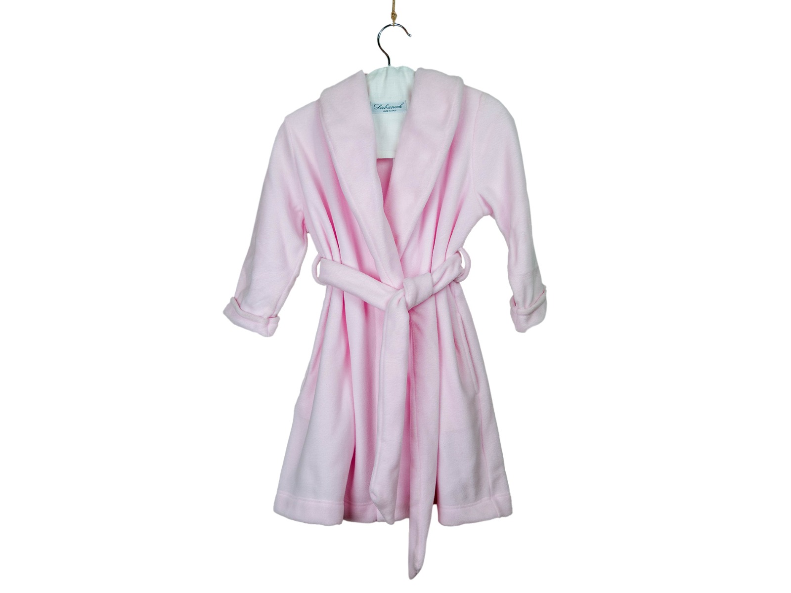 Siebaneck, i pigiami artigianali italiani: - bambina - mod. 11 Bis bambina rosa